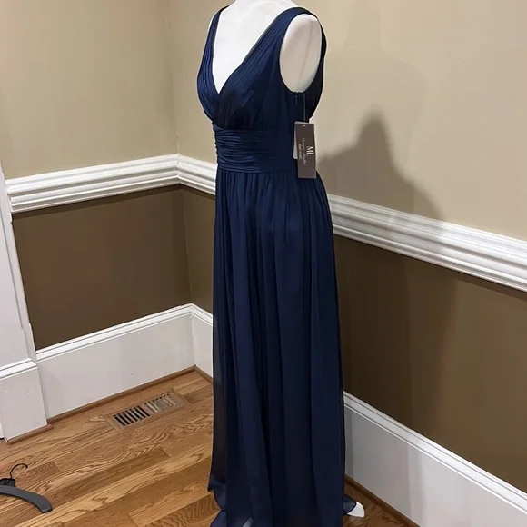 Monique Lhuillier Bridesmaids Navy Dress. 6. New with tags. - Picture 6 of 17